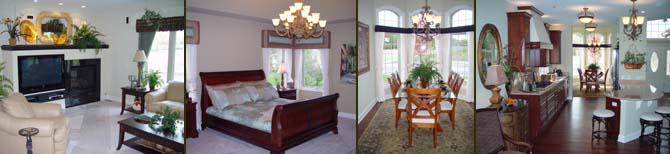 Photos of interiors of homes